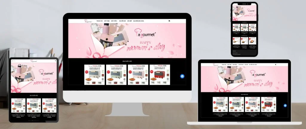 THIẾT KẾ WEBSITE BÁN HÀNG LA GOURMET