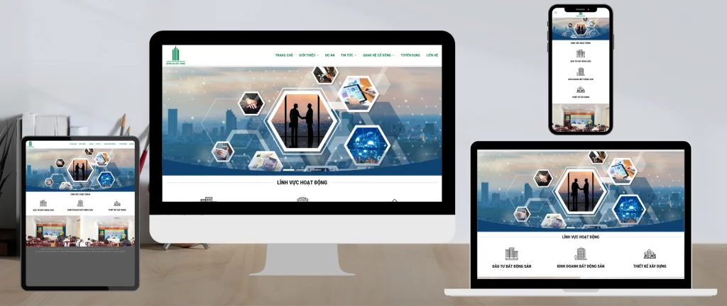 Thiết Kế Website Doanh Nghiep Sông Đà Đất Vàng