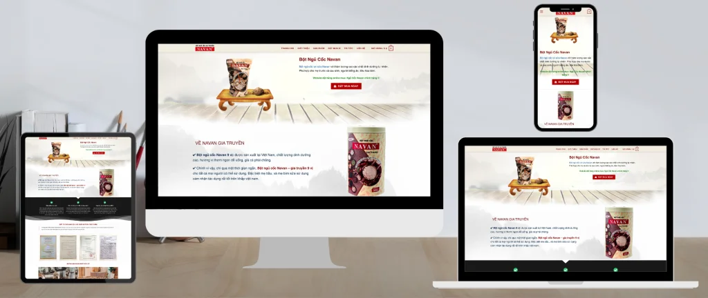 Website Bột ngũ cốc Navan